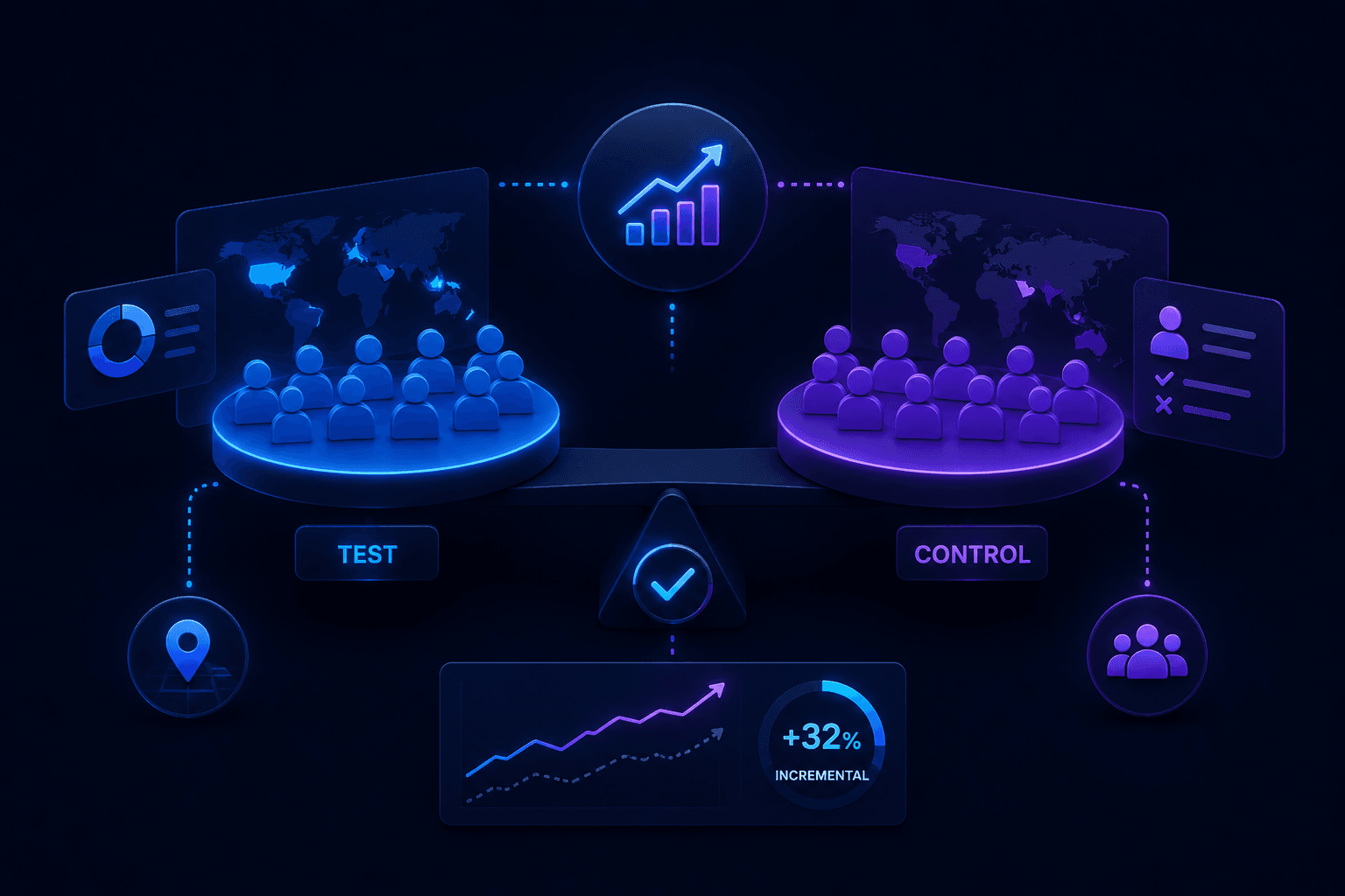 Incrementality Testing. We test whether spend is creating demand or just capturing it