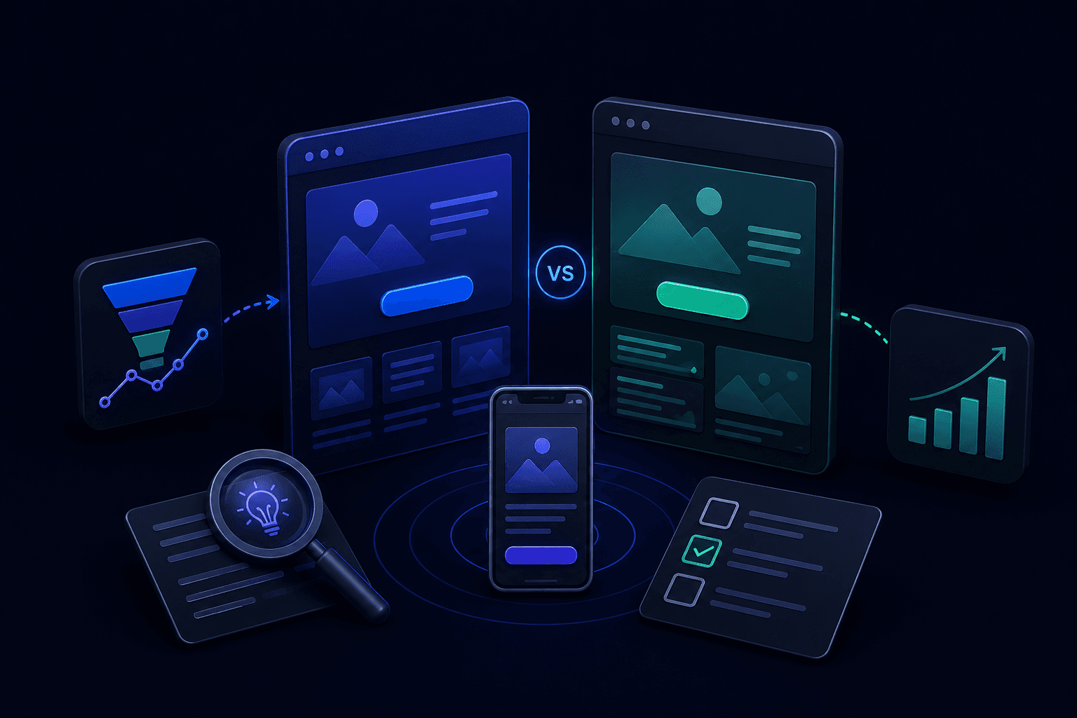 Landing Page Testing. We test changes based on real user behavior, not trends